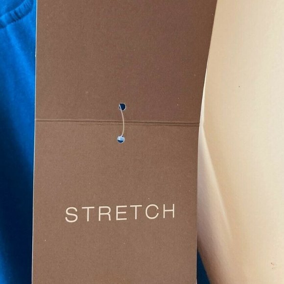 Sag Harbor Stretch Woman Pants Plus Sz 2X Blue Marina Elastic Waist Leg Graphic - Picture 9 of 12